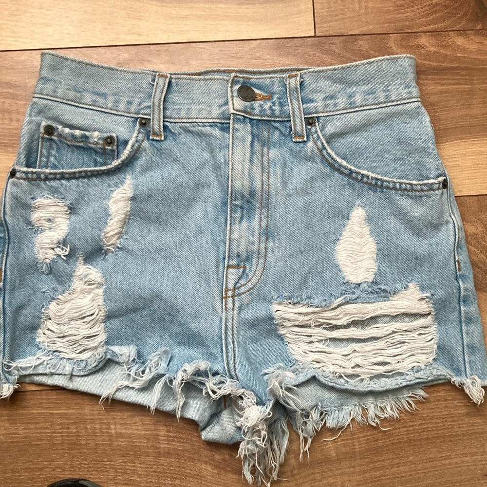 Carmar Distressed Jean Shorts